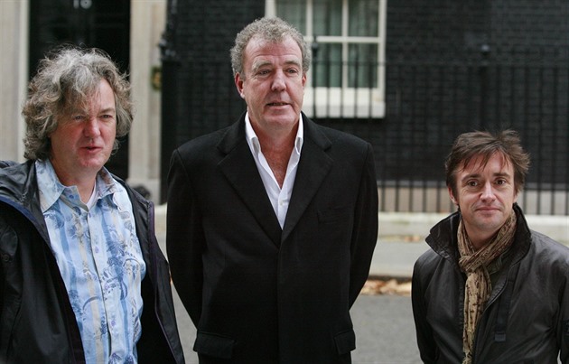 Jeremy Clarkson, James May a Richard Hammond jet jako moderátoi Top Gearu na slavné Mall Street