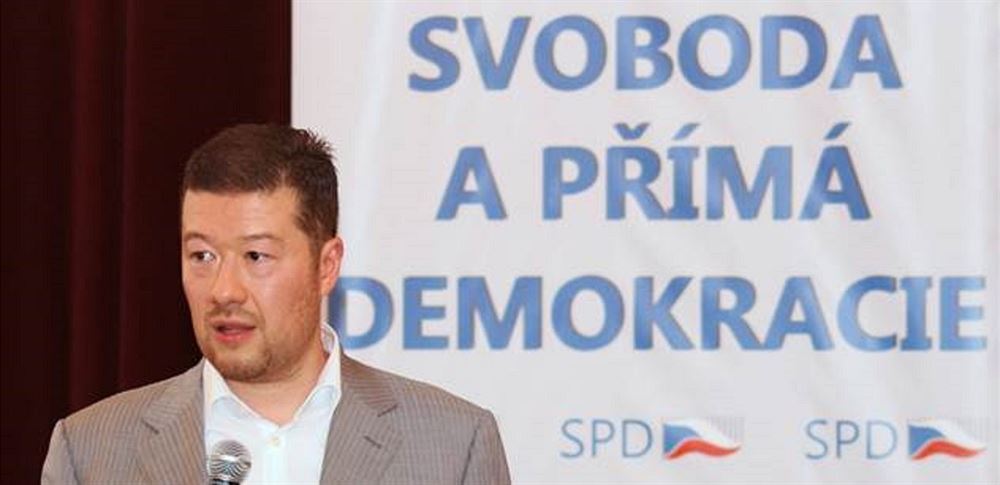 Okamura poté, co kvli korupní kauze opustil Úsvit zaloil novou stranu SPD....