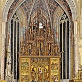 Krásný oltář v kostele sv. Jakuba v Levoči.