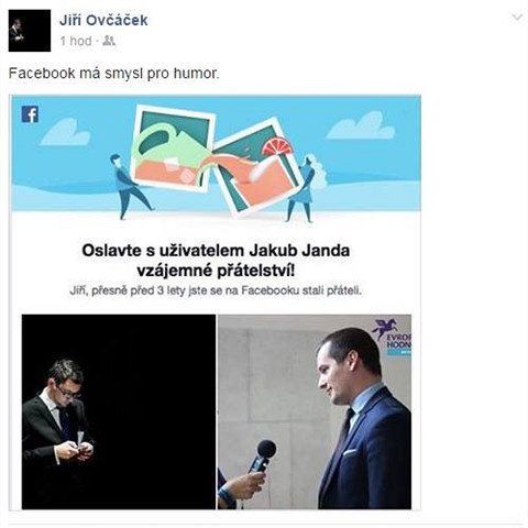 Tihle dva se ptel jen na facebooku.