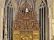 Krásný oltá v kostele sv. Jakuba v Levoi.