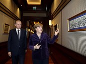 Angela Merkelová s tureckým prezidentem Erdoganem hledají spolenou e.