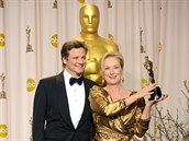 Na Oscarech v roce 2012 záil po boku Meryl Streep.