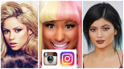 Které celebrity mají na instagramu nejvíce fanouk?