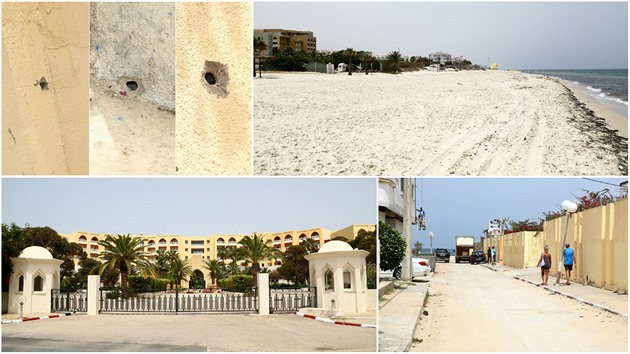 Pusto prázdno: takhle vypadá pláž, kde před rokem zabíjel terorista Rizkí.