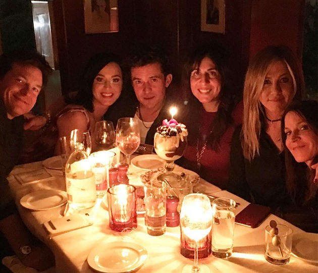 Orlando Bloom a Katy Perry / Instagram foto Jennifer Aniston