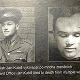 Portrt a posmrtn fotografie Jana Kubie. Zemel po pevozu do nemocnice.