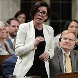 Opozin feministka Niki Ashtonov se do Trudeaua obula a poaduje jeho...