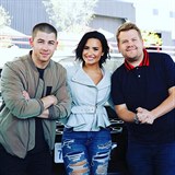 Demi Lovato, Nick Jonas, James Corden