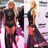 Britney Spears m sice vysportovanou postavu, ale asi zapomnla na kalhoty.