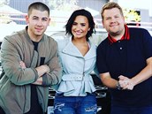 Demi Lovato, Nick Jonas, James Corden