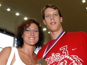 Eva s manelem, basketbalistou Ladislavem Horákem.