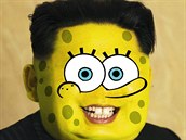 Kim ong-un jako ouma Sponge Bob.