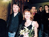Jií Langmajer v roce 2000 s Aou Geislerovou.