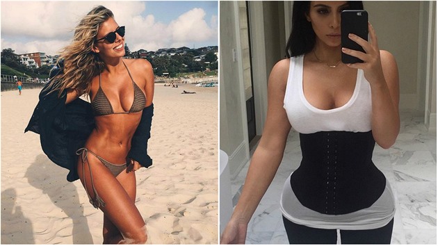 Sexy blogerka a fitness guru Natasha Oakley se ohradila proti korzetm Kim...