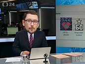 Návrat ke koenm: Jií Ováek jako moderátor zpráv na T 24.
