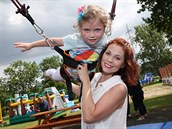 Michaela Nosková trávila dtský den se svou dcerou v Junior parku.