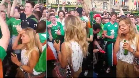 Armáda irských fanouk na ulici zazpívala blondýn