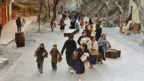Uprchlíci za druhé svtové války míící do Sýrie.