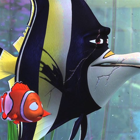 Hled se  Nemo - Willem Dafoe namluvil akvarijn rybu Gilla, kter byla stejn...