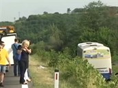 Nehoda slovenského autobusu v Srbsku. Pt lidí zemelo.