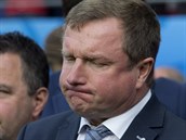 Zklamaný trenér eských fotbalist Pavel Vrba.
