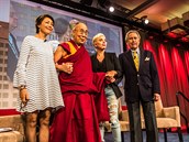 Dalai Lama mluvil ve Spojených státech o lásce, nadji a soucitu.