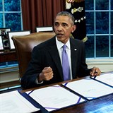 Prezident Spojench stt americkch Barack Obama.