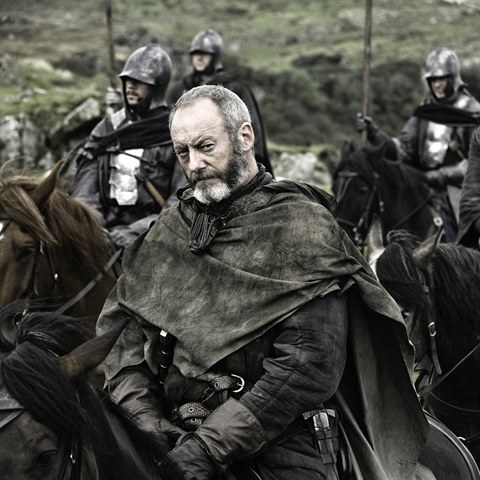 Liam Cunningham jako Ser Davos ze Hry o trny.