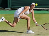 V duelu, v nm ve Wimbledonu vypadla, spáchala Petra Kvitová 43 nevynucených...