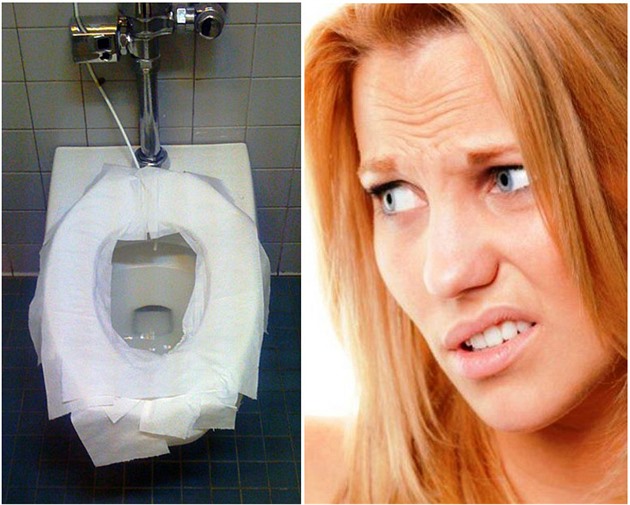 Pokrytím toaletního prkýnka papírem se od bakterií nezachráníte.
