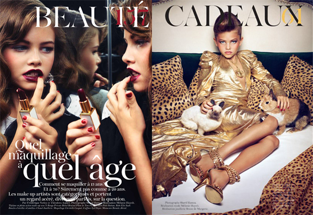 Thylane Blondeau se v deseti letech jako historicky nejmladí modelka objevila na stránkách francouzské verze magazínu Vogue.