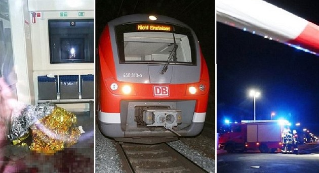 Ve vlaku poblí nmeckého Würzburgu vera v noci ádil ílenec. Teprve...