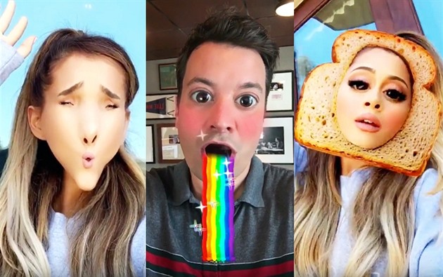 Ariana Grande a Jimmy Fallon ve Snapchat duetu!