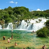 Vodopády v národním parku Krka.
