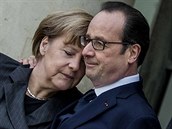 Merkelová a Hollande se k sob tulí jako dv hrdliky, ale jejich vzájemná...