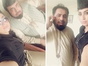 Selfie Kandíl s muslimským duchovním. Po jejcih zveejnní dostávala desítky...