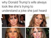 Vtipy na Melanii Trumpovou