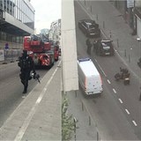 Belgick policie ve stedu odpoledne uzavela jedno nmst v centru Bruselu...