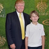 Donald Trump a jeho nejmlad syn Barron.