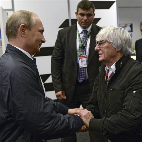 S prezidentem Vladimirem Putinem m Bernie Ecclestone dobr vztahy. Dostali...