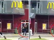 Video zachytilo, jak mu s pistolí pálí do lidí v McDonalds.