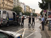 Na Václavském námstí se kvli podezelému zavazadlu odehrávají policejní...