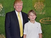 Donald Trump a jeho nejmladí syn Barron.