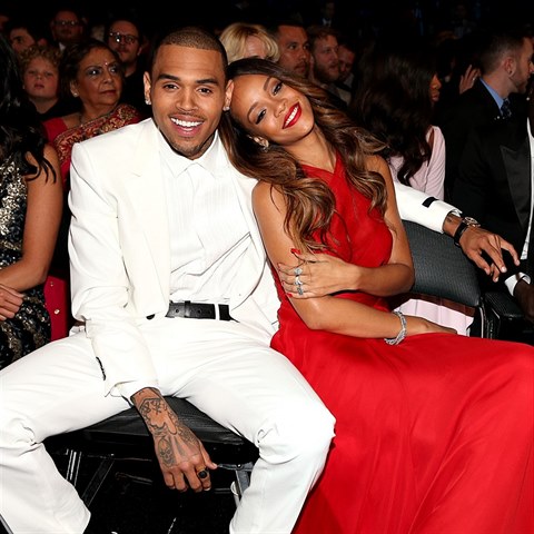 Chris Brown s Rihannou v roce 2013.