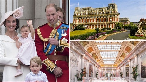 Princ William s rodinou vyrazil na dovolenou do luxusního hotelu Palais na...