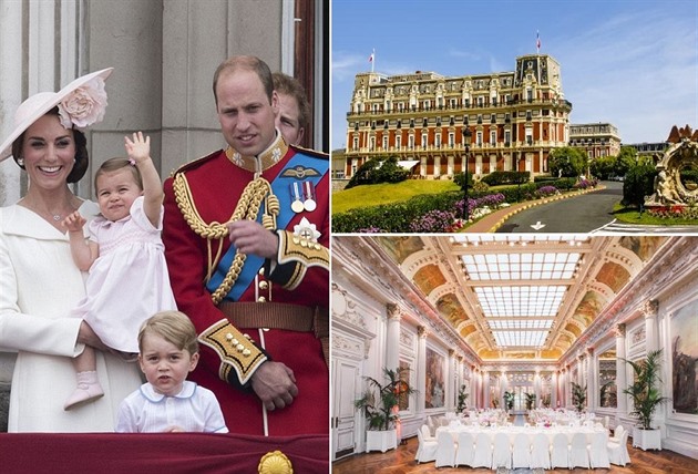 Princ William s rodinou vyrazil na dovolenou do luxusního hotelu Palais na...