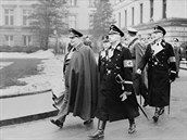 Hermann Goering, Heinrich Himmler, Reinhard Heydrich.