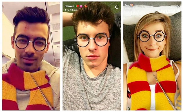 Hvzdy milují filtry na Snapchatu