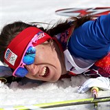 Na olympiádě v Soči uspěla Eva Vrabcová-Nývltová v závodě na 30 kilometrů.
